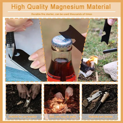 Portable Outdoor High Purity Wooden Handle Fire Stick