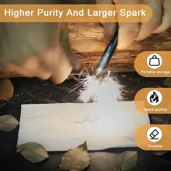Portable Outdoor High Purity Wooden Handle Fire Stick
