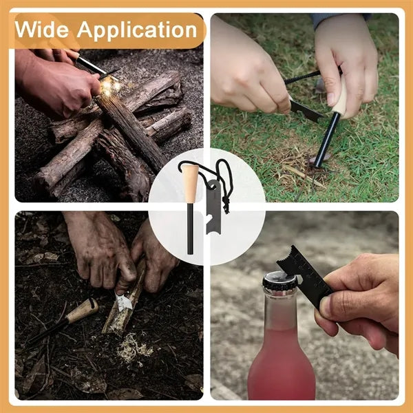 Portable Outdoor High Purity Wooden Handle Fire Stick