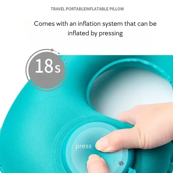Auto-Inflating Neck Pillow for Travel