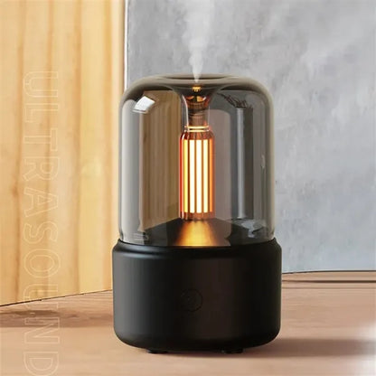 USB Home Aroma Diffuser with LED Candlelight