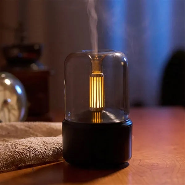 USB Home Aroma Diffuser with LED Candlelight
