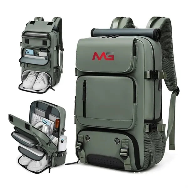 Multifunction Outdoor Travel Backpack With Shoe Compartment
