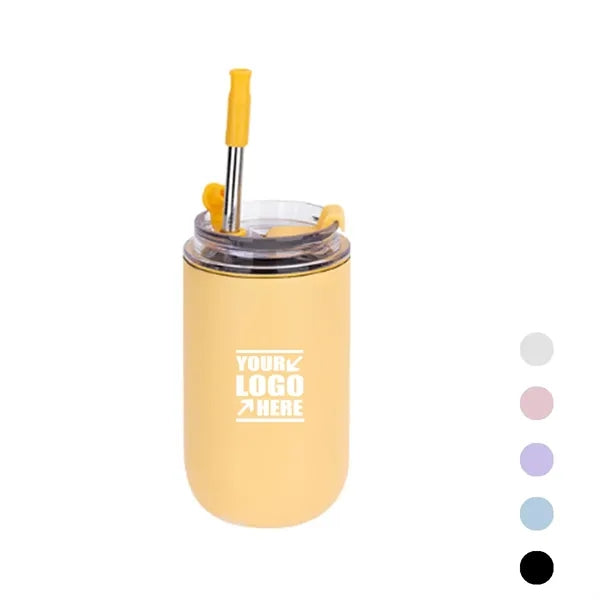 Stainless Steel Insulated Cup With Straw