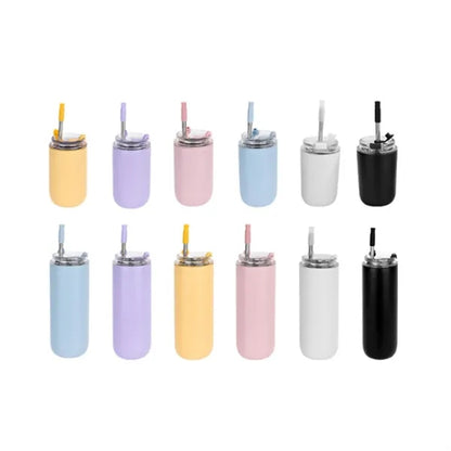 Stainless Steel Insulated Cup With Straw