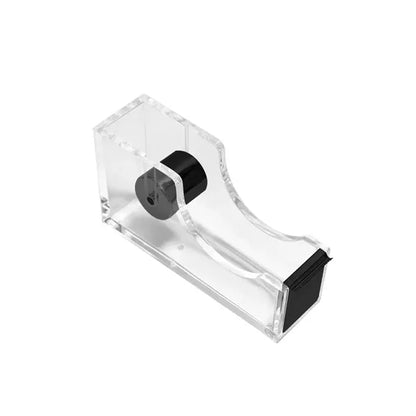 Transparent Compact Built-in Blade Acrylic Tape Dispenser