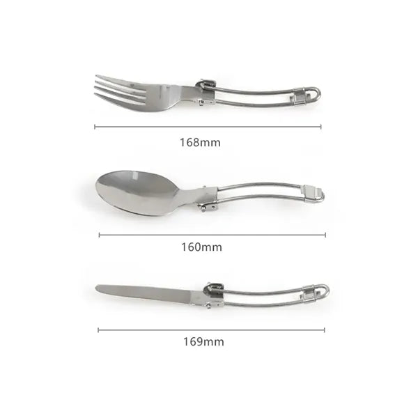 Portable 1-2 Person Camping Cookware Set with Utensils