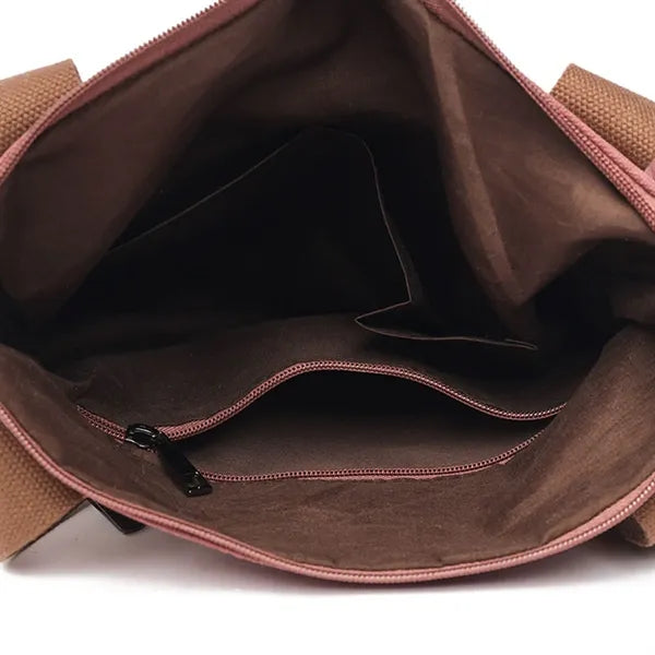 Stylish Large Canvas Tote Crossbody Bag