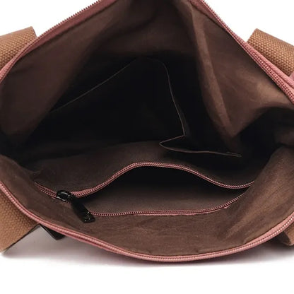 Stylish Large Canvas Tote Crossbody Bag