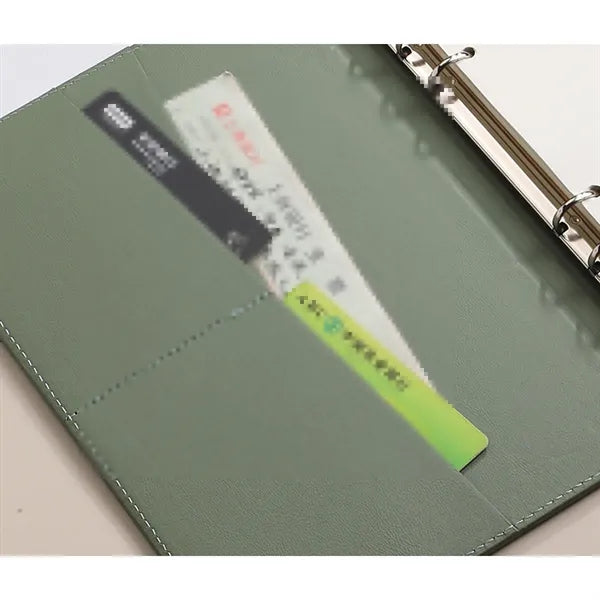 A5 Business Notebook With Detachable Metal Binder Clip