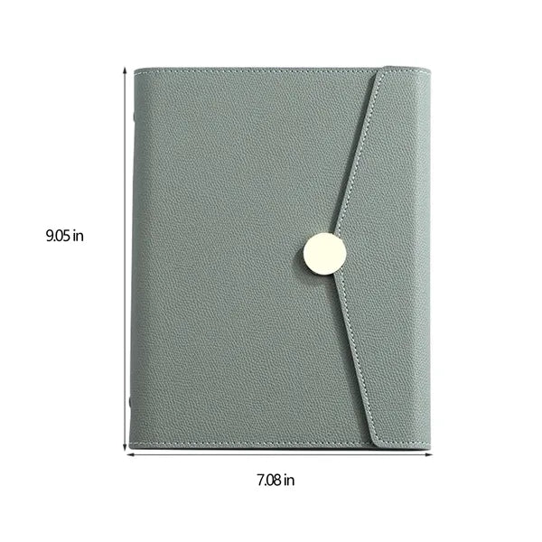 A5 Business Notebook With Detachable Metal Binder Clip