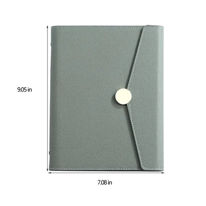 A5 Business Notebook With Detachable Metal Binder Clip