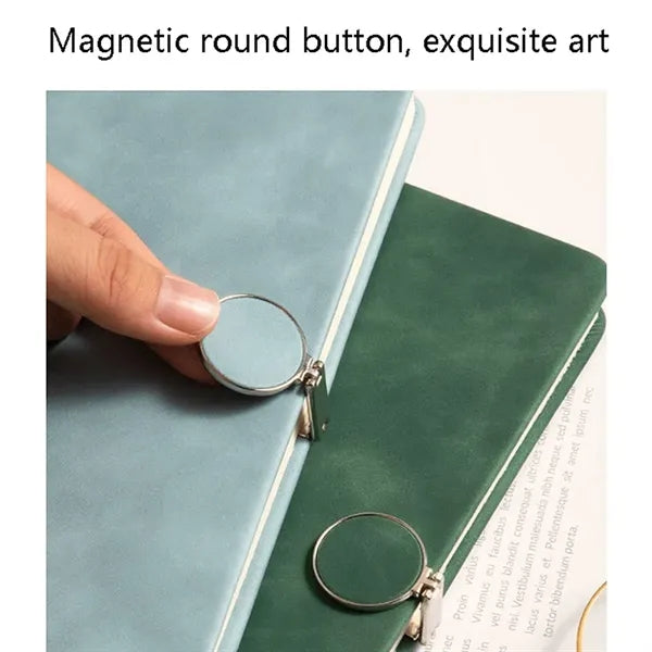 Durable A6 Gold Stamping Notebook with Plastic Buckle