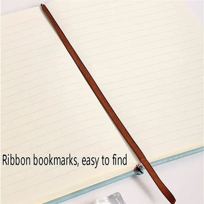 Durable A6 Gold Stamping Notebook with Plastic Buckle