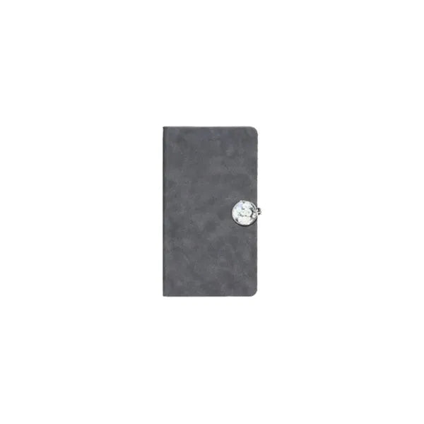 Durable A6 Gold Stamping Notebook with Plastic Buckle