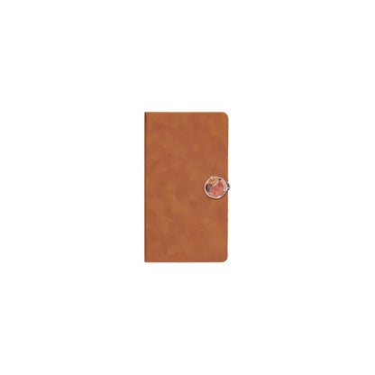 Durable A6 Gold Stamping Notebook with Plastic Buckle