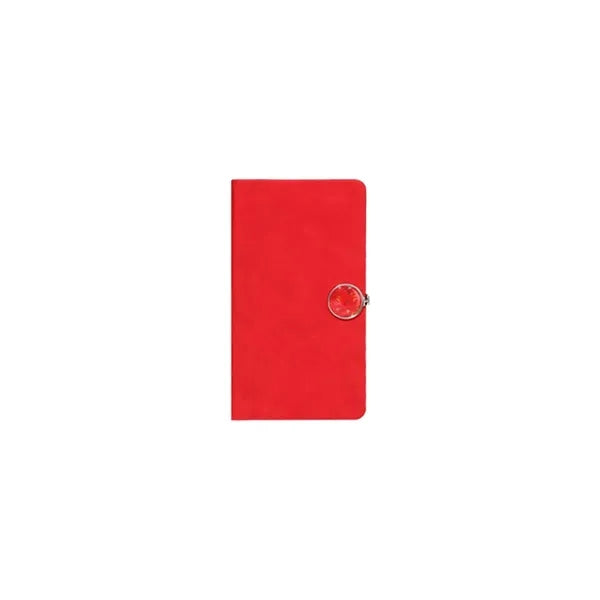 Durable A6 Gold Stamping Notebook with Plastic Buckle