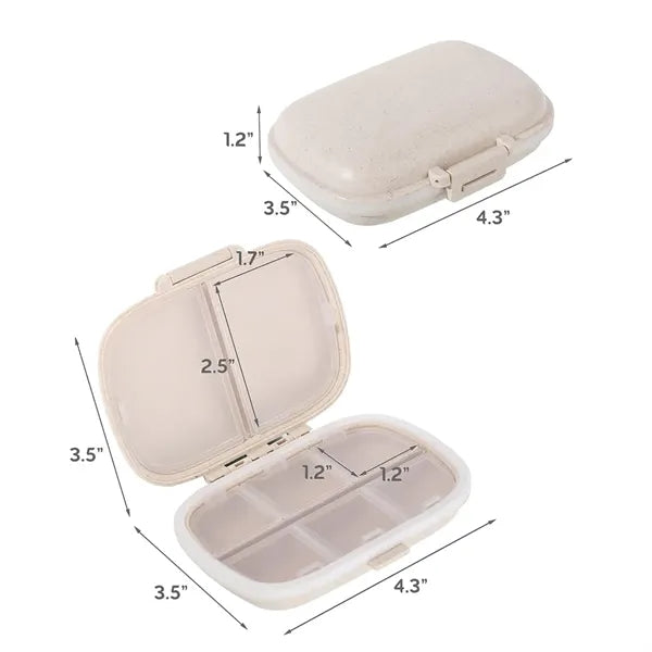 8 Compartments Portable Pill Case