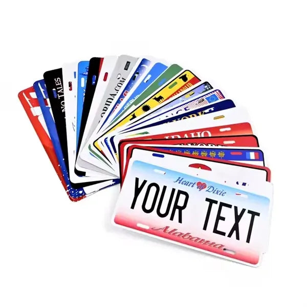 Full Color 0.24'' Universal License Plate Frame Insert