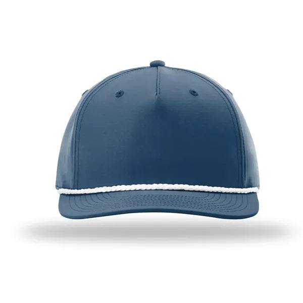 Richardson 5Panel Rope Cap w/Leather Patches or Embroidery