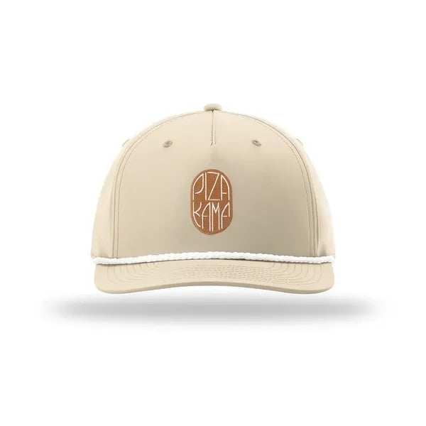 Richardson 5Panel Rope Cap w/Leather Patches or Embroidery