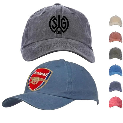 Washed Cotton Unconstructed Cap w/ Custom Logo 6 Panel Hat