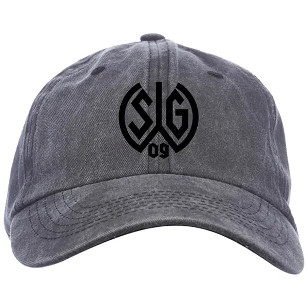 Washed Cotton Unconstructed Cap w/ Custom Logo 6 Panel Hat