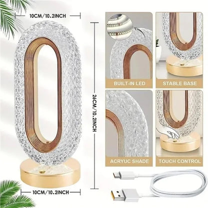 Diamond LED Crystal Table Lamp