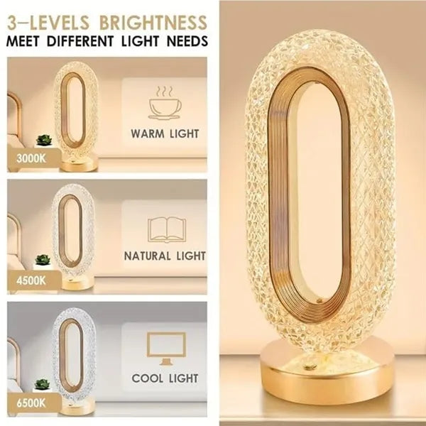 Diamond LED Crystal Table Lamp