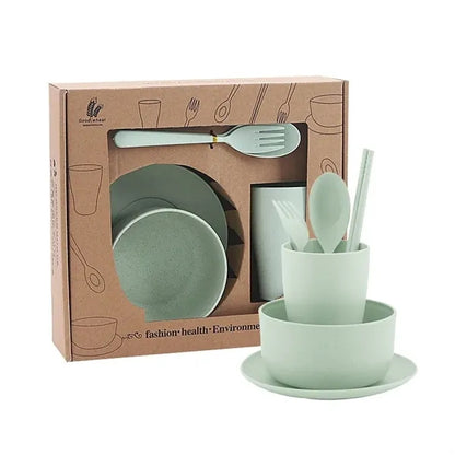 6-Piece Eco-Friendly Dinnerware Set