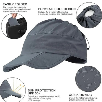 Foldable Quick Dry Summer Sport Visor Hat