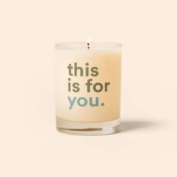 Double Old Fashioned Glass Candle - Direct Print