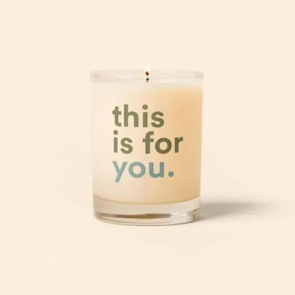 Double Old Fashioned Glass Candle - Direct Print