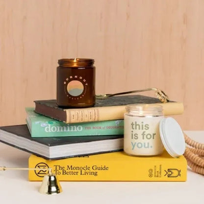 Glass Jar Candle with Lid - Direct Print