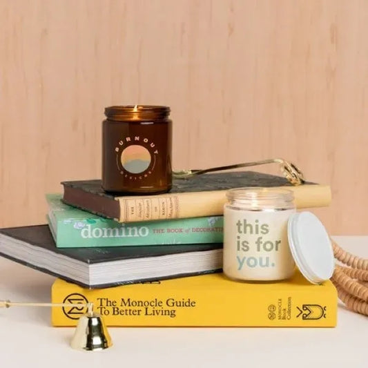 Glass Jar Candle with Lid - Direct Print