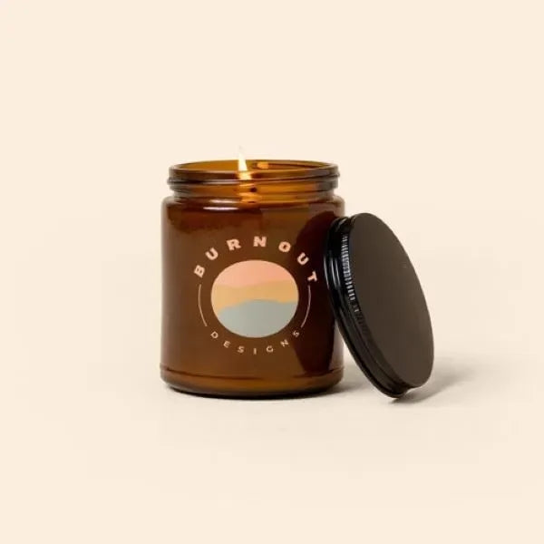 Glass Jar Candle with Lid - Direct Print