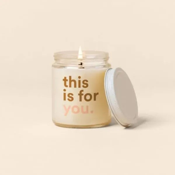 Glass Jar Candle with Lid - Direct Print