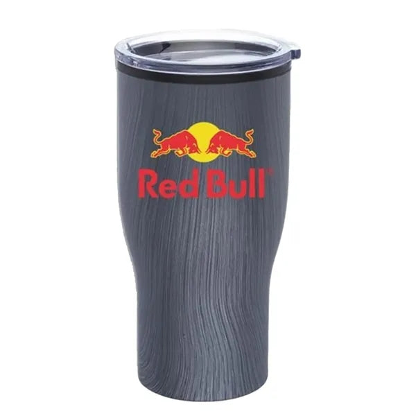 28 oz Stainless Steel Tumbler w/ Wooden Design & EVA Pad