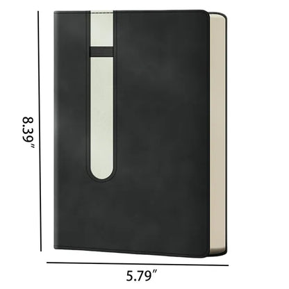 A5 PU Leather Notebook With Pen Holder For Office And Gifts