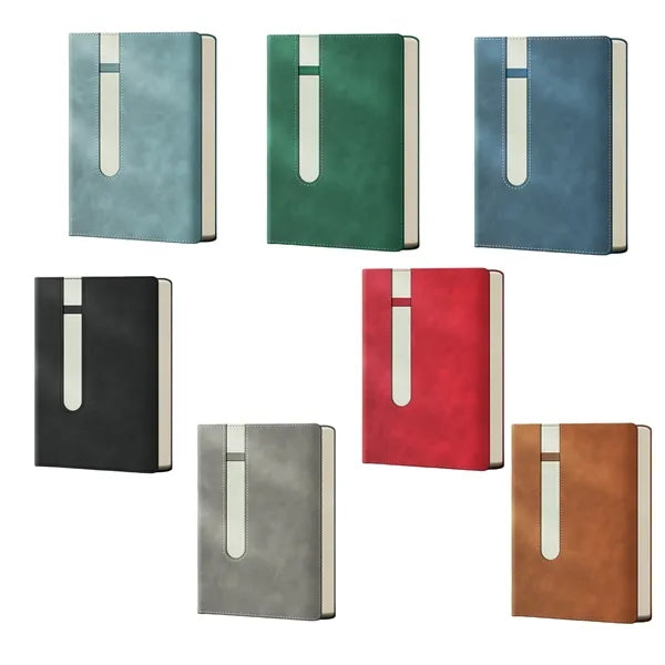 A5 PU Leather Notebook With Pen Holder For Office And Gifts