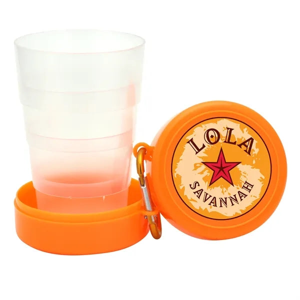 Pop Up 6- oz Collapsible Cup with Carabiner