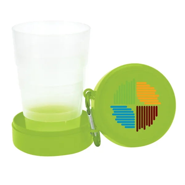 Pop Up 6- oz Collapsible Cup with Carabiner