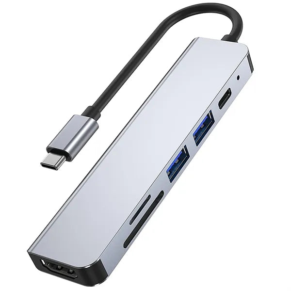 6-in-1 USB-C Hub Docking Station