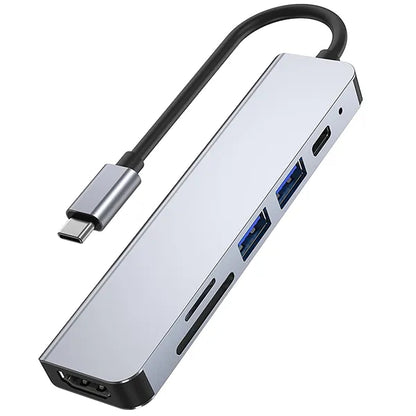 6-in-1 USB-C Hub Docking Station
