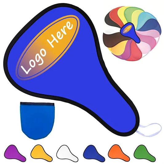 Collapsible Foldable Polyester Fans With Pouch