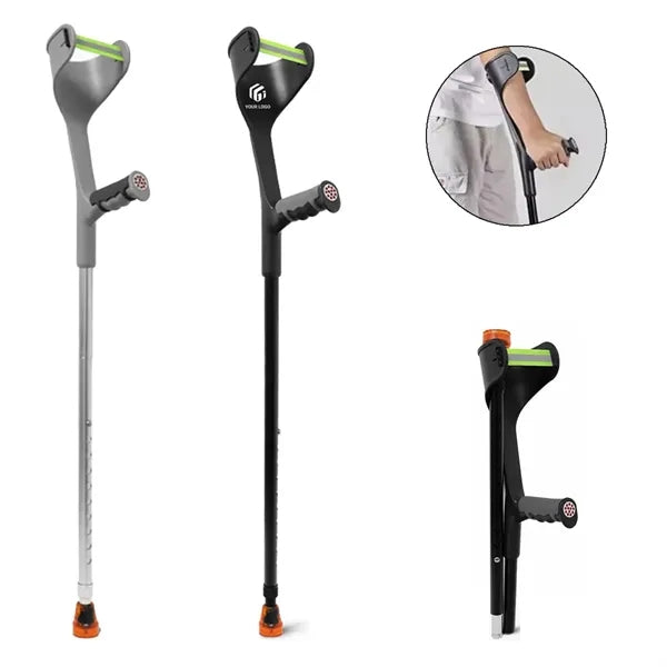 Durable Adjustable Retractable Foldable Adult Forearm Crutch