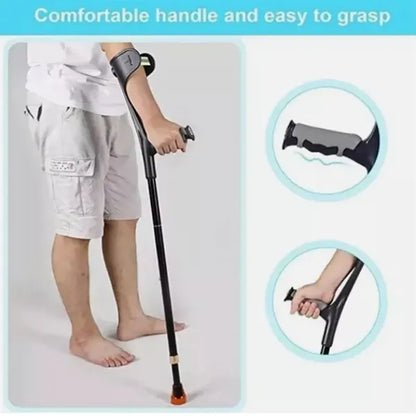 Durable Adjustable Retractable Foldable Adult Forearm Crutch
