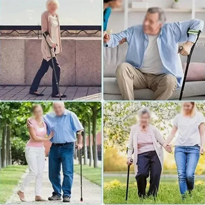 Durable Adjustable Retractable Foldable Adult Forearm Crutch