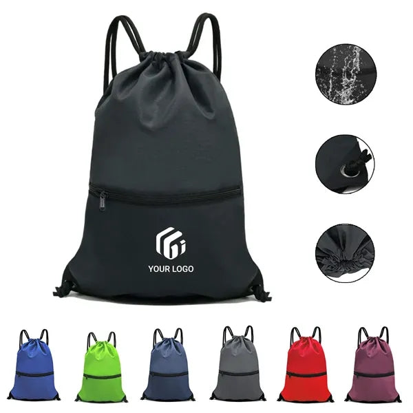 Waterproof lightweight large sport drawstring backpack
