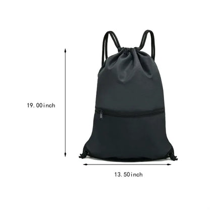 Waterproof lightweight large sport drawstring backpack